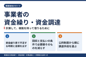 事業者の資金繰り・資金調達ガイド