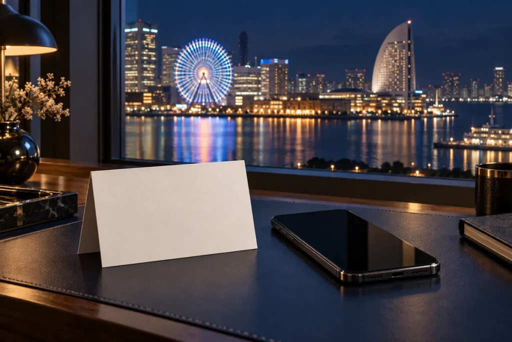 横浜の夜景とカードローンのイメージ