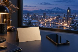北海道の街並みとカードローンのイメージ