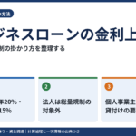 ビジネスローンの金利上限｜総量規制の掛かり方を整理する